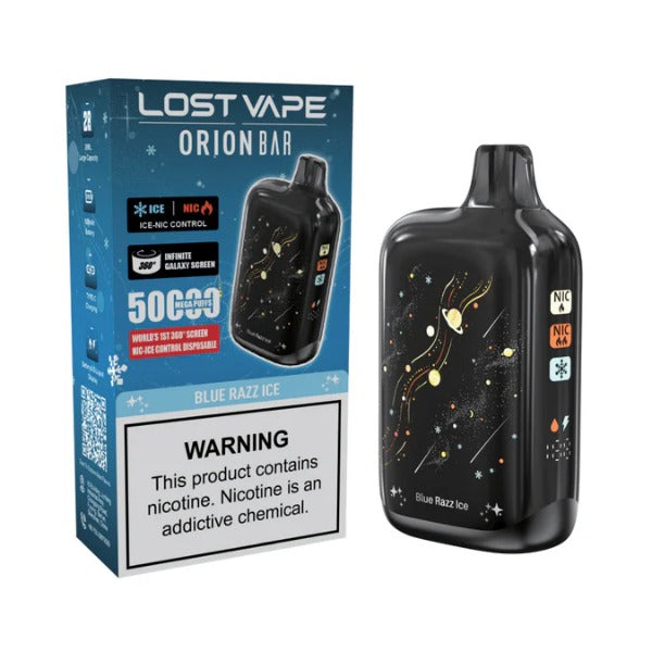 Best Deal Lost Vape Orion Bar 50,000 Puffs Disposable Blue Razz Ice